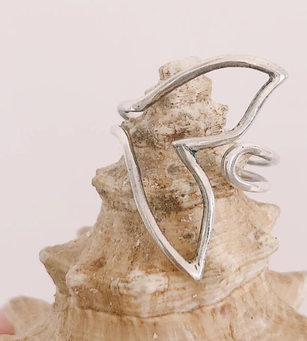 Bague queue de baleine en argent