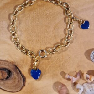 Bracelet duo de coeurs