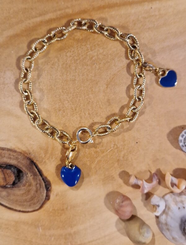 Bracelet duo de coeurs